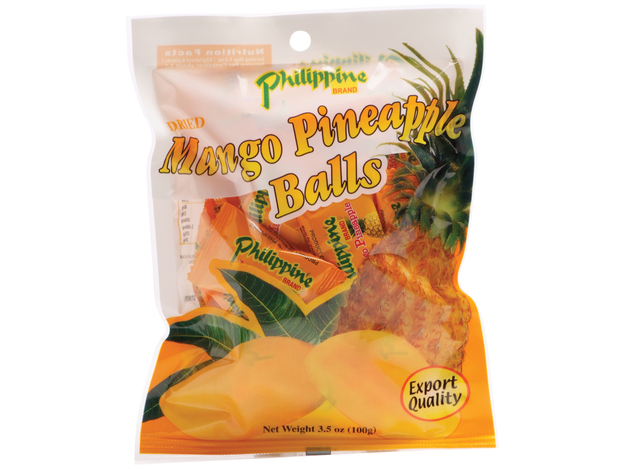 Getrocknete Mango & Ananas-Kügelchen