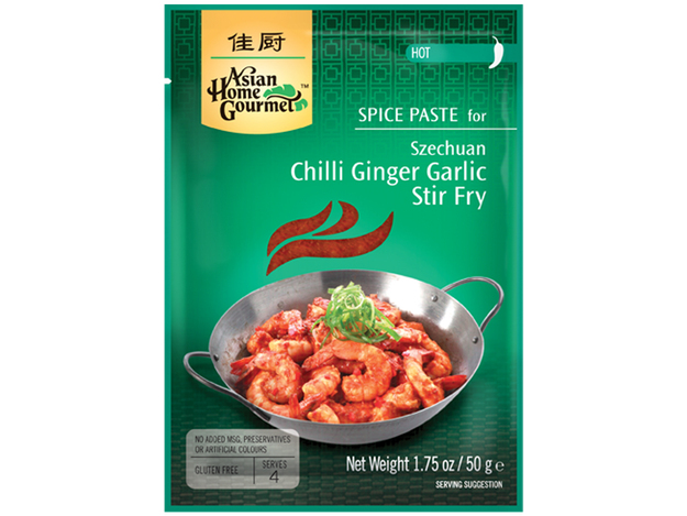 Szechuan Chili-Ingwer-Knobl. Wokgericht