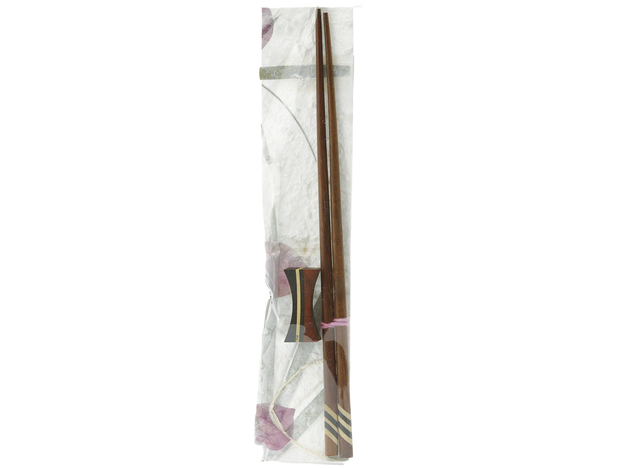 Holz Ess-Stäbchen mit Halter (Dekorativ)