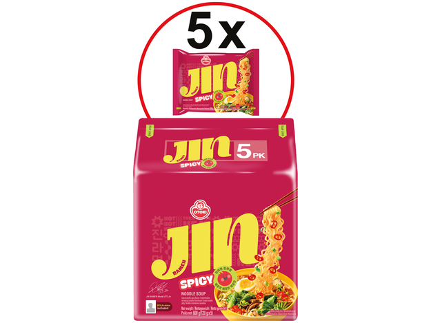 Instant Nudeln Jin Ramen Scharf