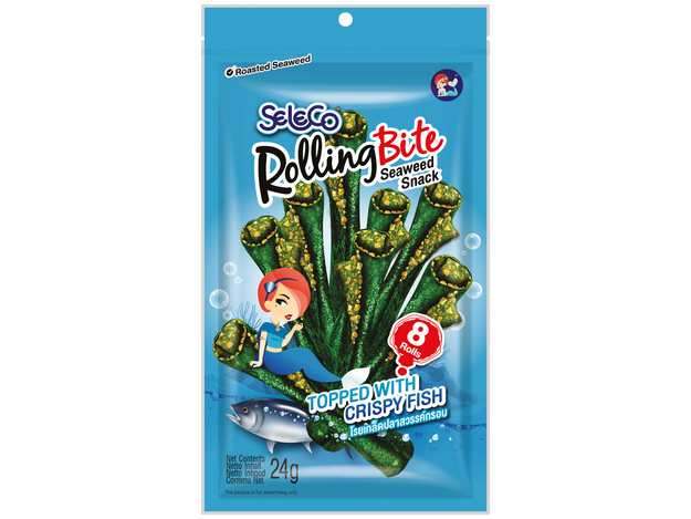Seetangsnackrolle mit Fisch
