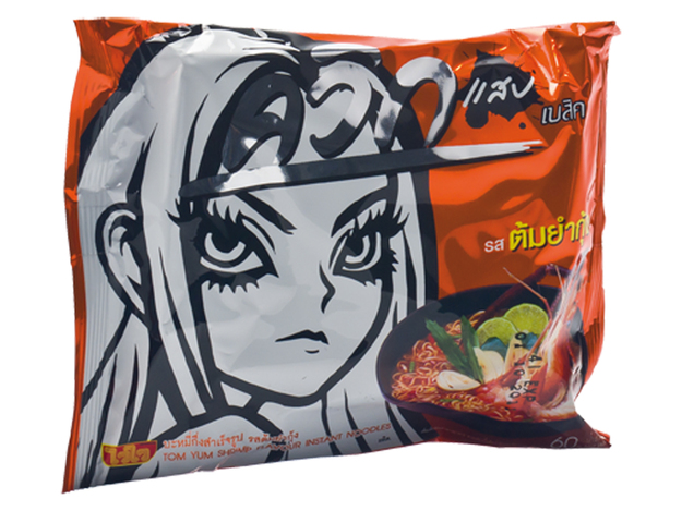 Instant Nudeln Tom Yum Garnelen