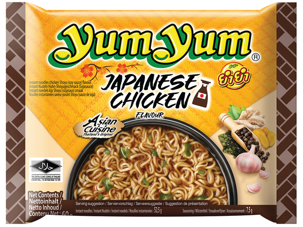 Instant Nudeln Japanisches Huhn Shoyu