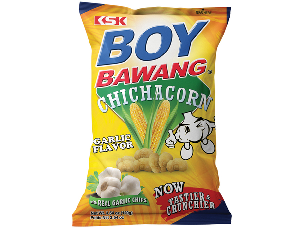 Frittierter Mais Knoblauch