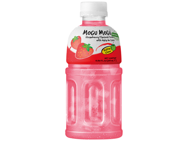 Erdbeergetränk mit Nata de Coco
