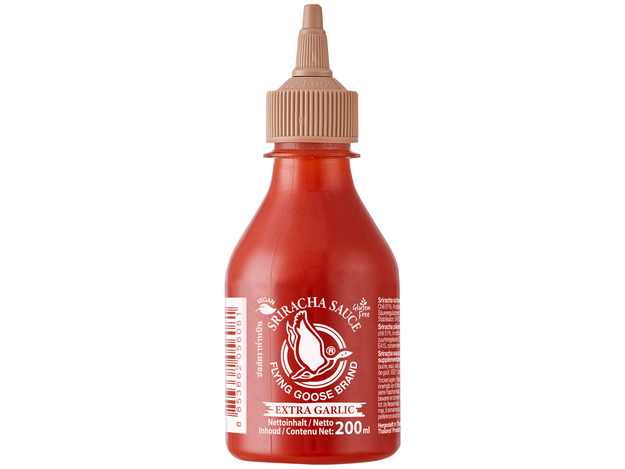 Sriracha Chilisauce mit Knoblauch
