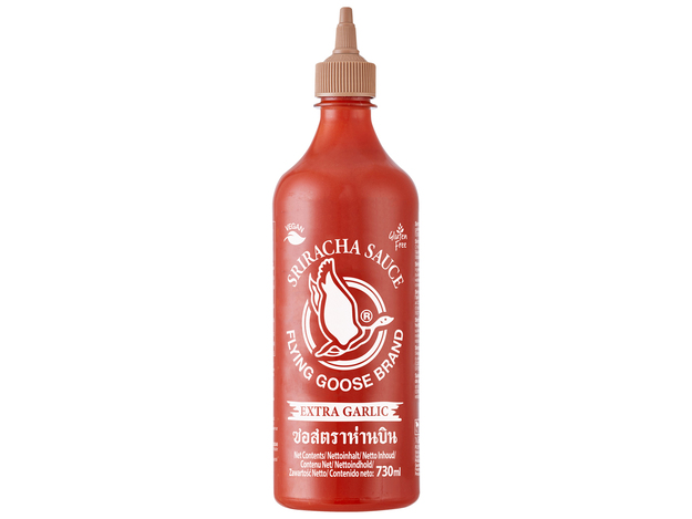 Sriracha Chilisauce mit Knoblauch