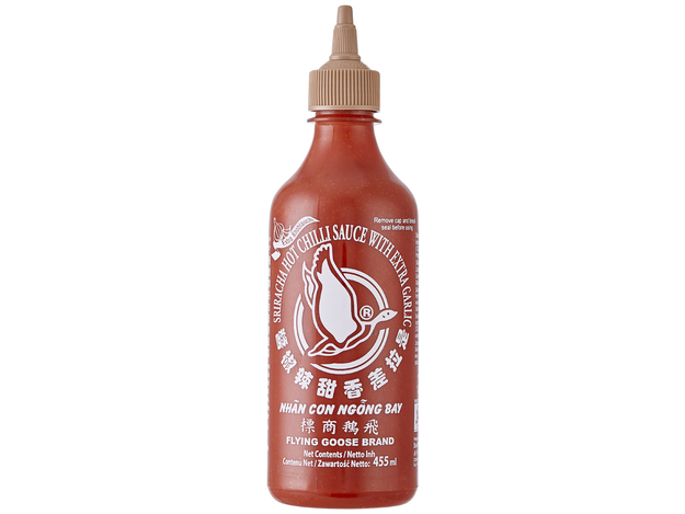 Sriracha Chilisauce mit Knoblauch