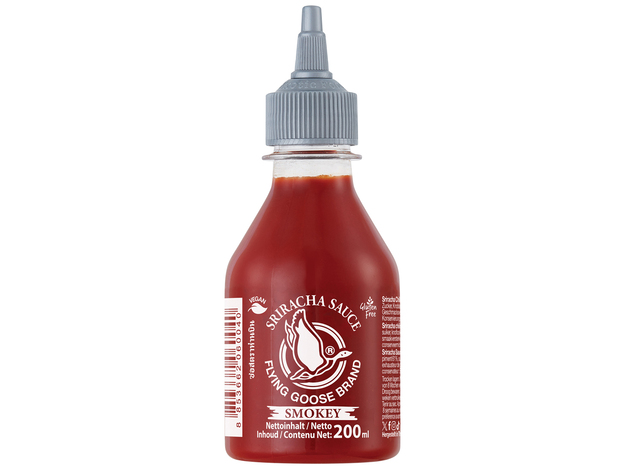 Sriracha Chilisauce Geraucht
