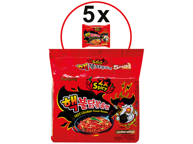Instant Nudeln Extra Scharfes Huhn