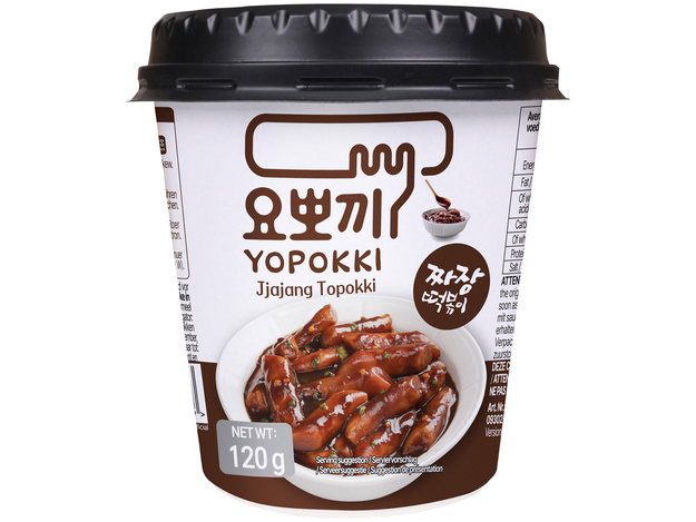 Jjajang Topokki (Reiskuchen)
