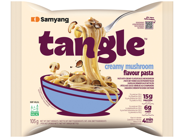 Tangle Pasta mit Pilzrahmsauce