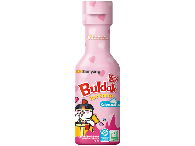 Buldak Sauce Pikantes Huhn Carbonara