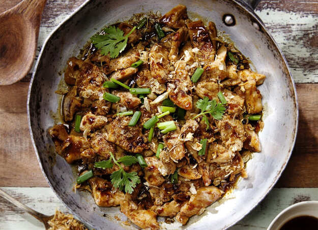 Hähnchen mit vier thailändischen Saucen