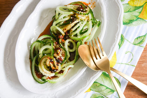 Asiatisch-würziger Gurkensalat